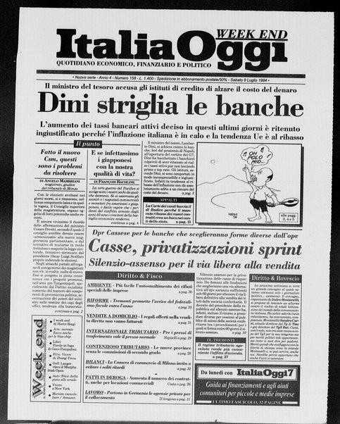 Italia oggi : quotidiano di economia finanza e politica